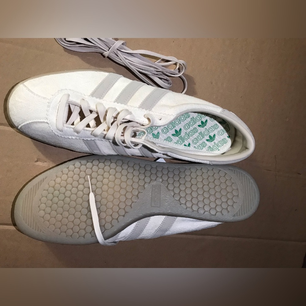 adidas Originals [9.5/11] Tobacco Gruen Suede 'Cream Bliss' Sneakers GX6940 - Picture 6 of 9
